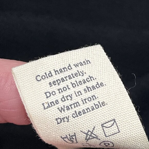 Maurie And Eve Dress US 2 Black Grounded Earth Mini Open Back Crochet Trim Beach - Picture 10 of 12